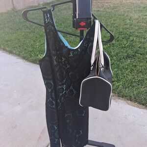 Womens blue dress Plus Pursr
